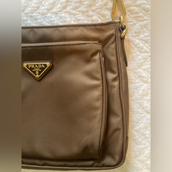 Authentic crossbody Prada nylon with leather strap and gold hardware - Picture 12 of 12